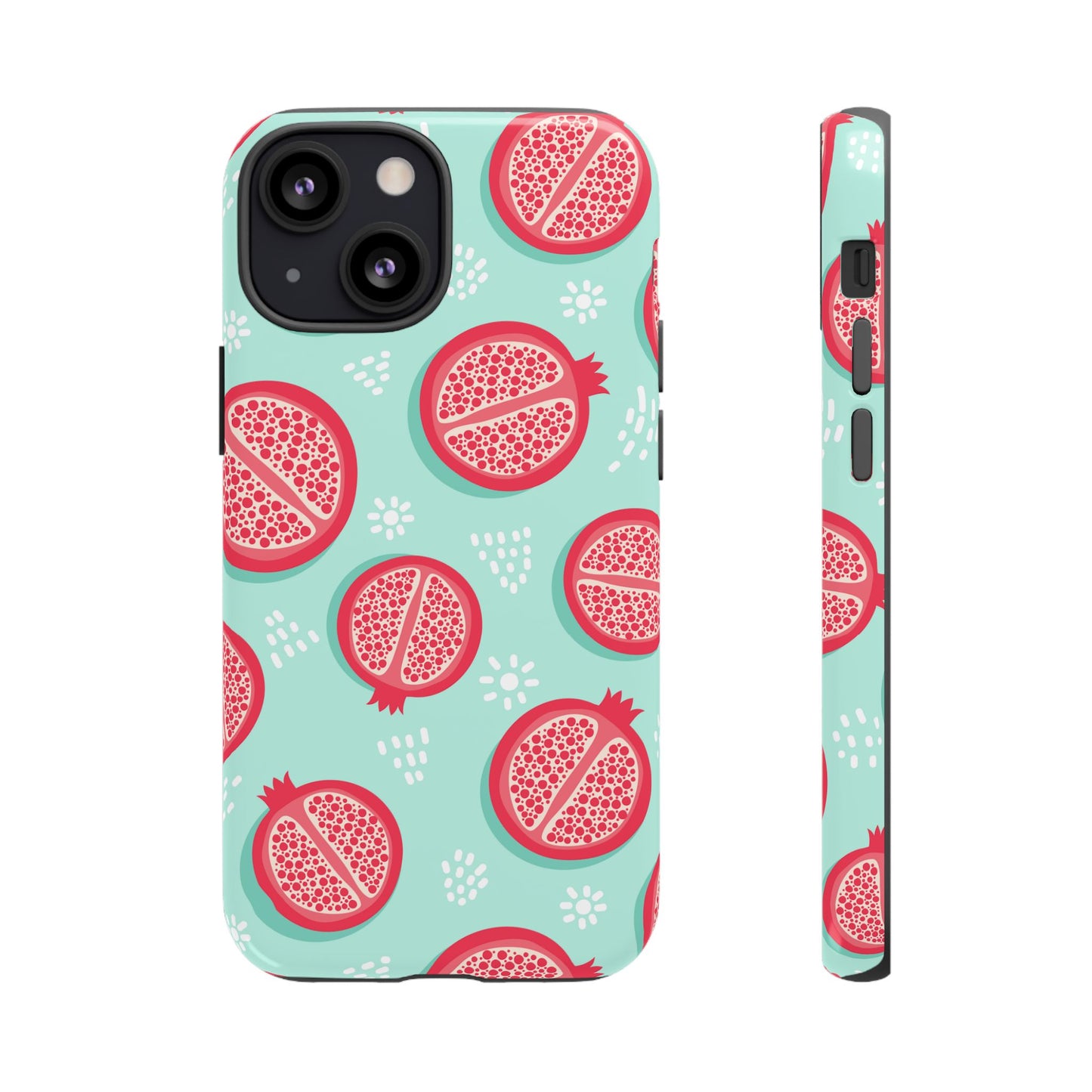 Pomegranate Tough Phone Case | Dual Layer Protective Cover for iPhone & Samsung – Glossy or Matte Finish
