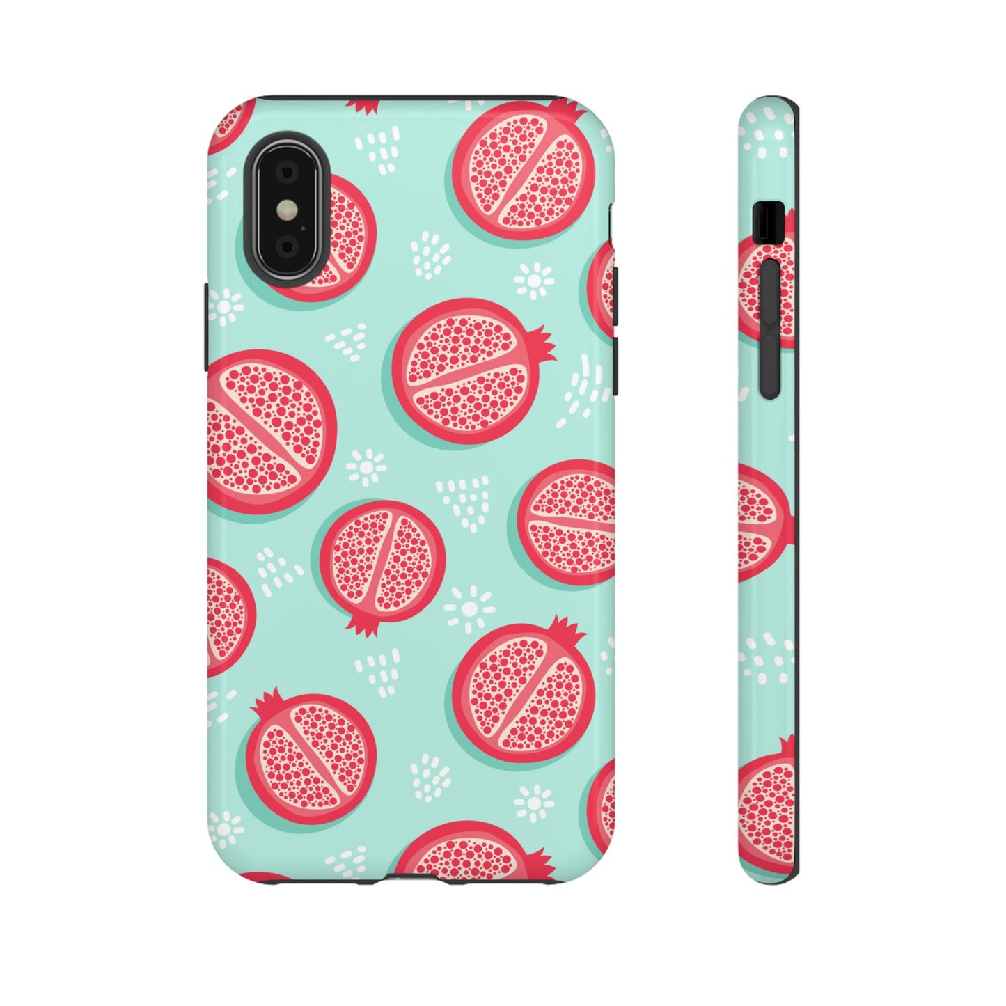 Pomegranate Tough Phone Case | Dual Layer Protective Cover for iPhone & Samsung – Glossy or Matte Finish