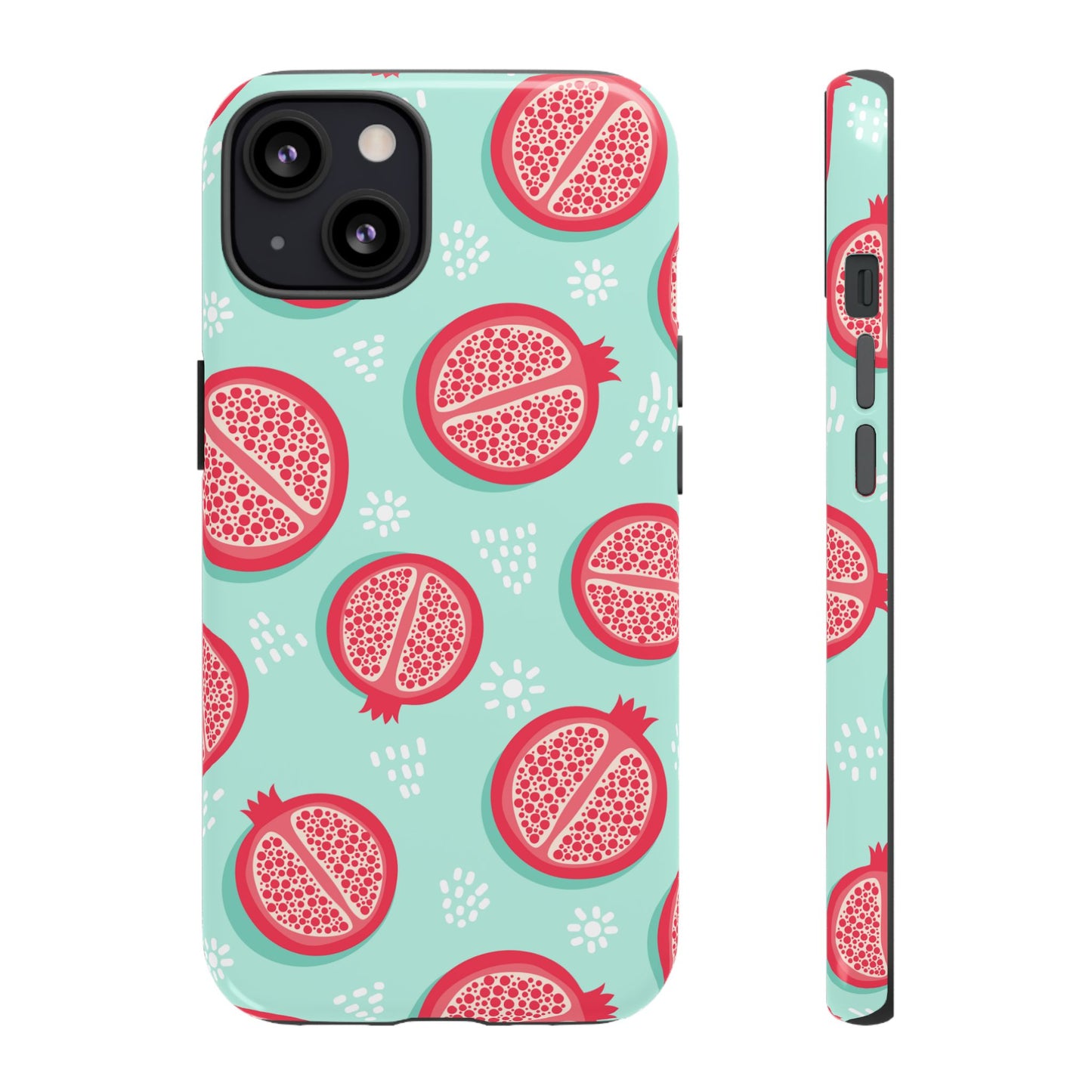 Pomegranate Tough Phone Case | Dual Layer Protective Cover for iPhone & Samsung – Glossy or Matte Finish