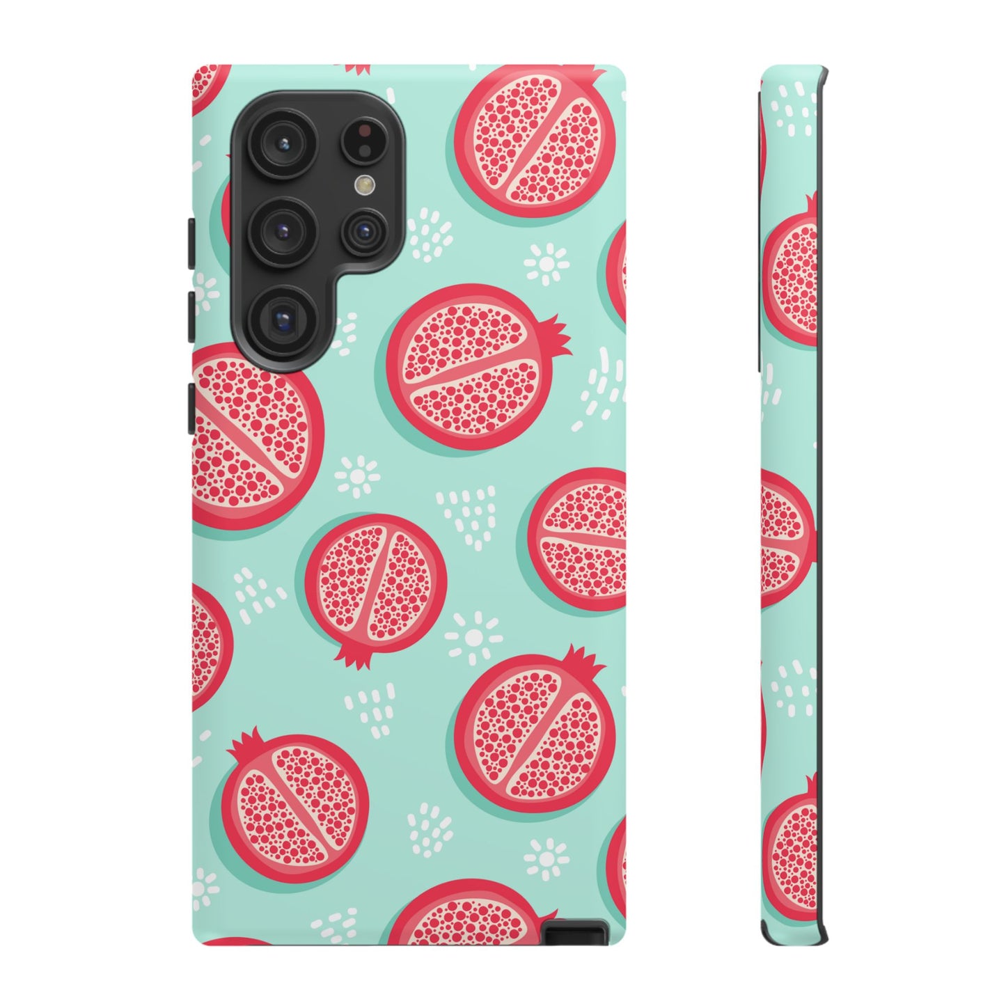 Pomegranate Tough Phone Case | Dual Layer Protective Cover for iPhone & Samsung – Glossy or Matte Finish