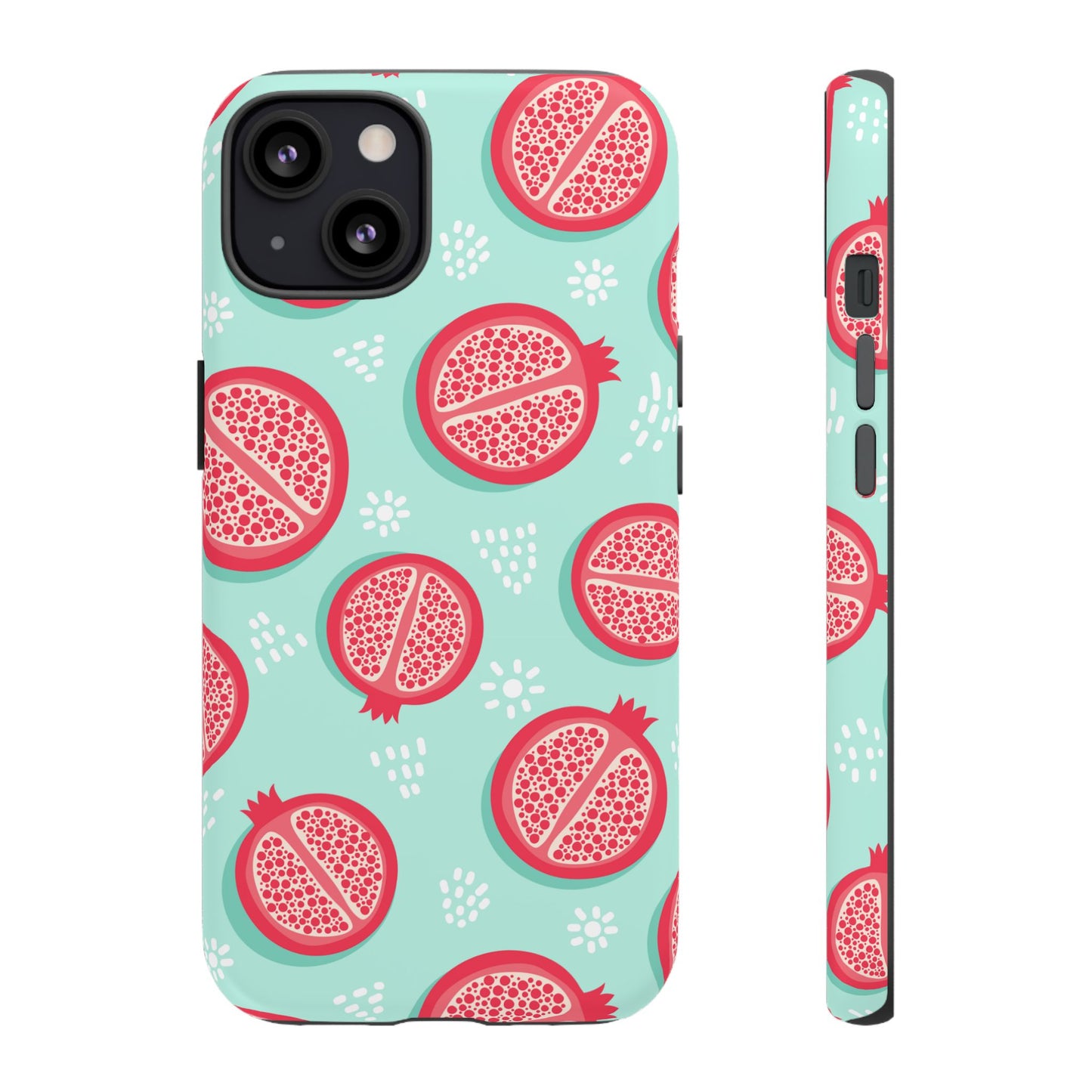 Pomegranate Tough Phone Case | Dual Layer Protective Cover for iPhone & Samsung – Glossy or Matte Finish
