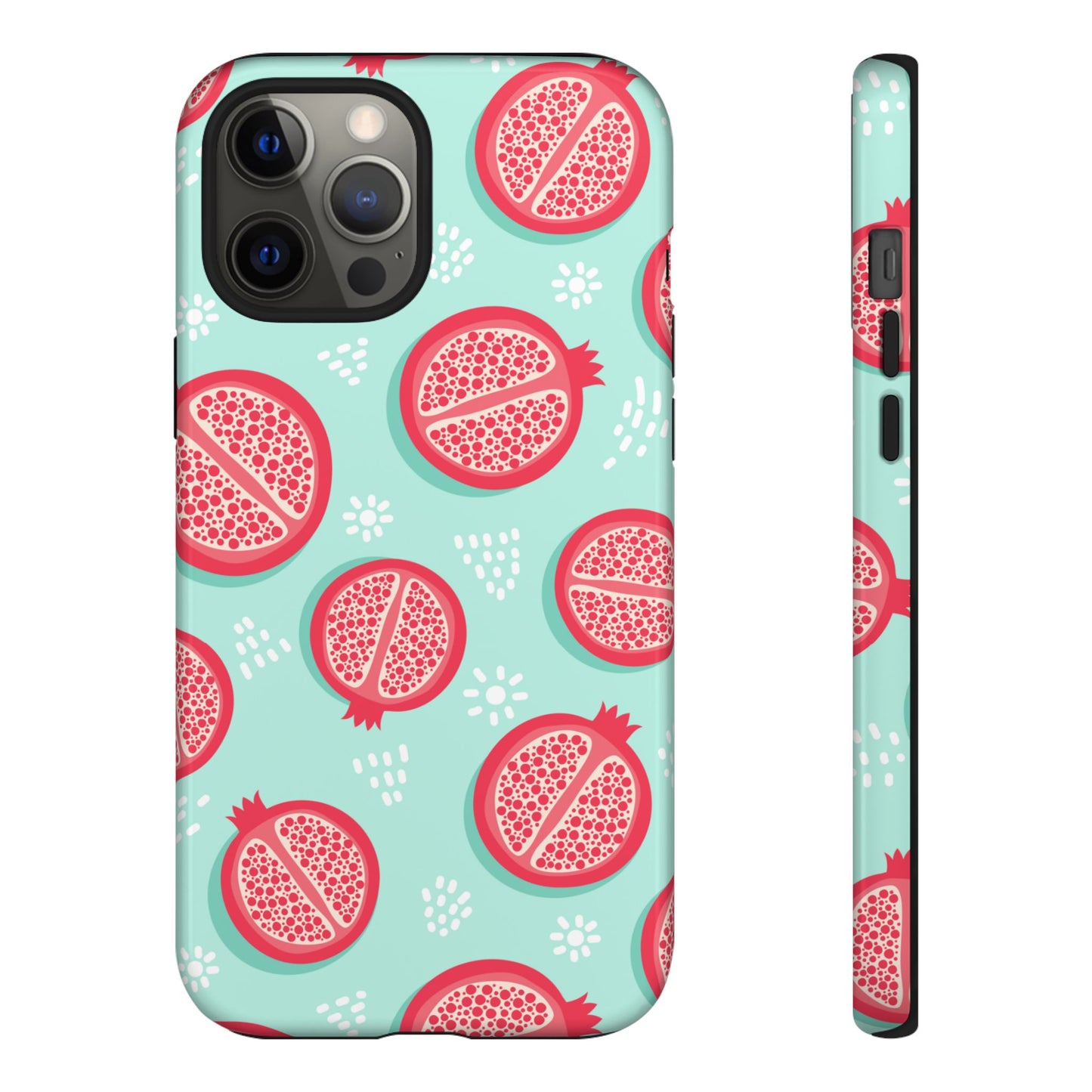 Pomegranate Tough Phone Case | Dual Layer Protective Cover for iPhone & Samsung – Glossy or Matte Finish