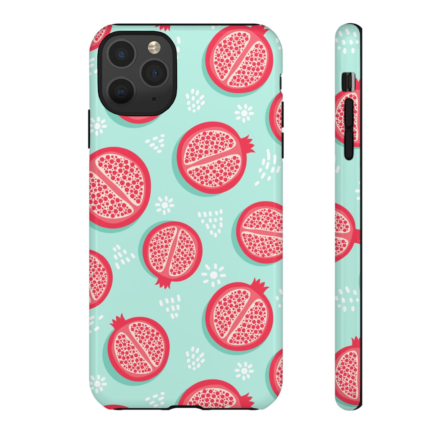 Pomegranate Tough Phone Case | Dual Layer Protective Cover for iPhone & Samsung – Glossy or Matte Finish