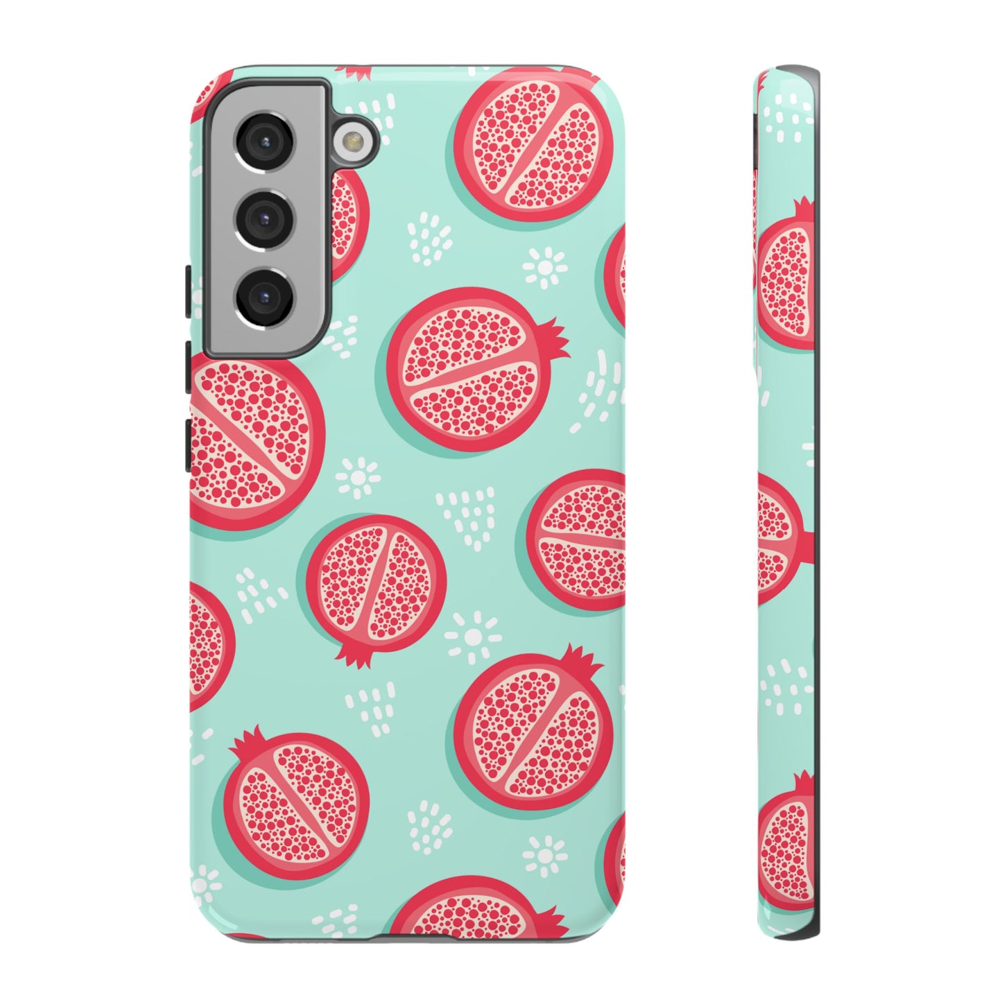 Pomegranate Tough Phone Case | Dual Layer Protective Cover for iPhone & Samsung – Glossy or Matte Finish