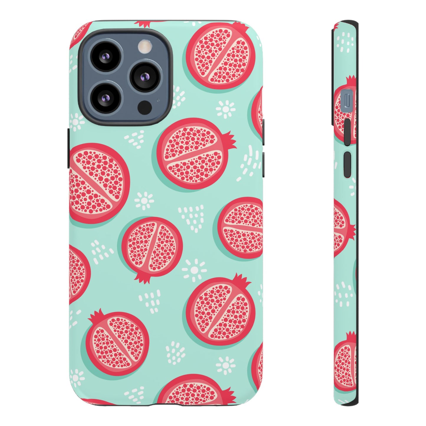 Pomegranate Tough Phone Case | Dual Layer Protective Cover for iPhone & Samsung – Glossy or Matte Finish