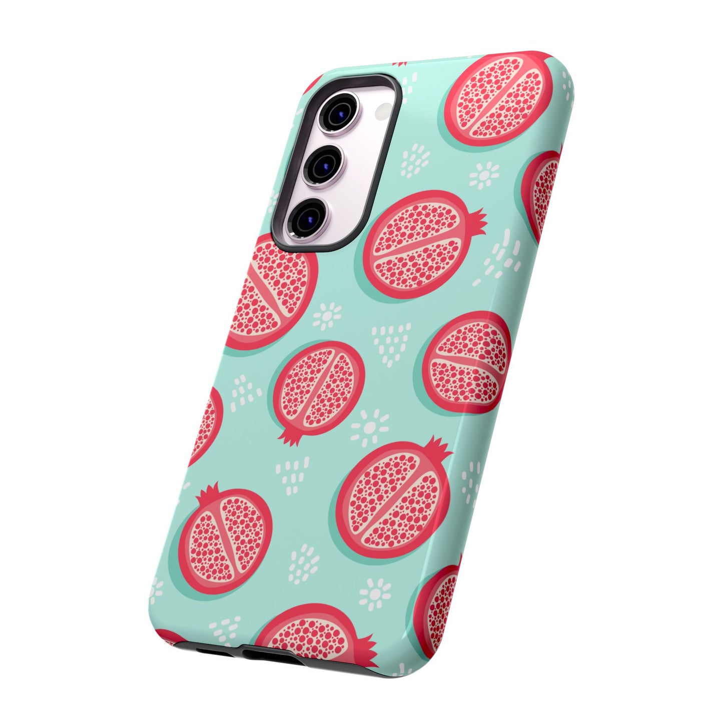 Pomegranate Tough Phone Case | Dual Layer Protective Cover for iPhone & Samsung – Glossy or Matte Finish