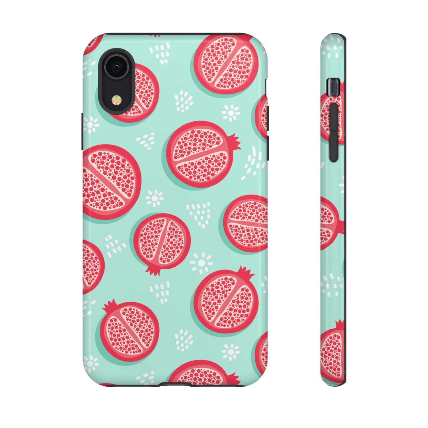 Pomegranate Tough Phone Case | Dual Layer Protective Cover for iPhone & Samsung – Glossy or Matte Finish
