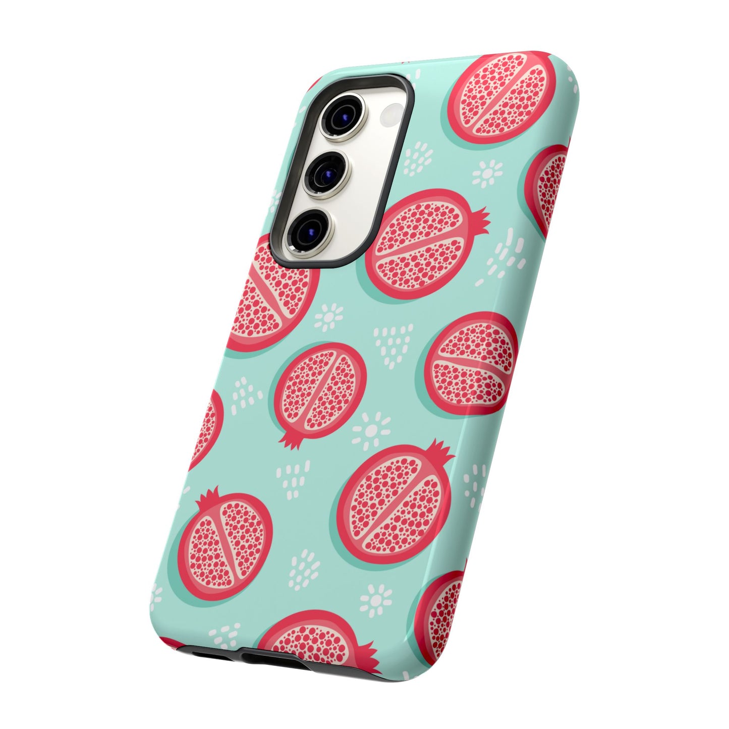 Pomegranate Tough Phone Case | Dual Layer Protective Cover for iPhone & Samsung – Glossy or Matte Finish