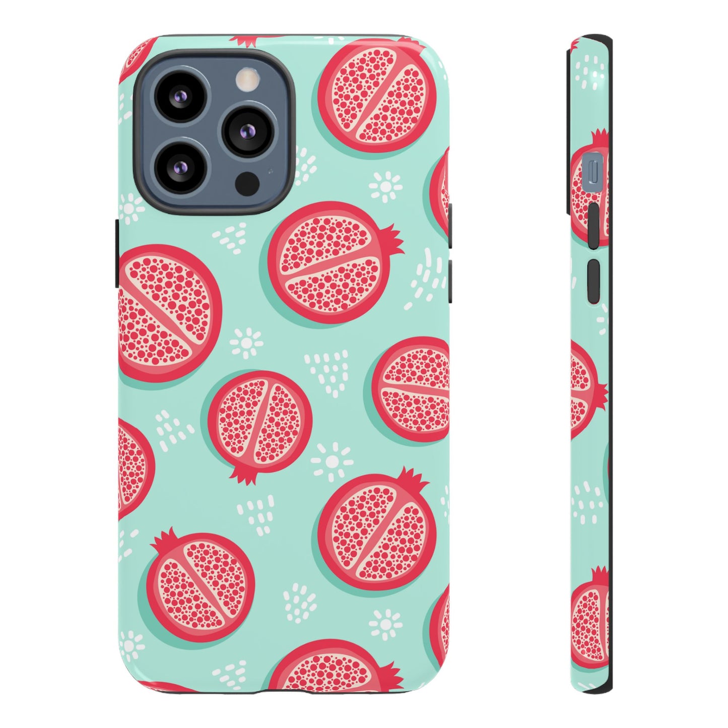 Pomegranate Tough Phone Case | Dual Layer Protective Cover for iPhone & Samsung – Glossy or Matte Finish
