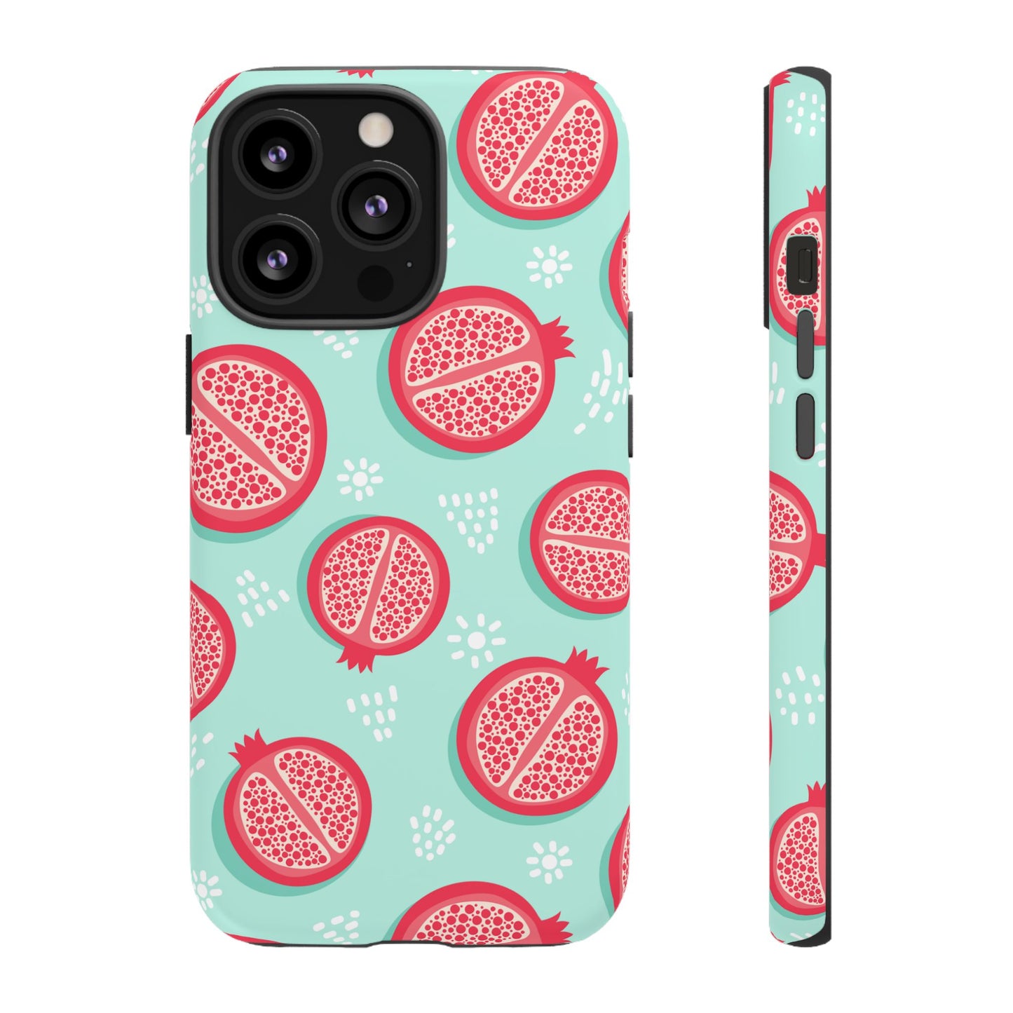 Pomegranate Tough Phone Case | Dual Layer Protective Cover for iPhone & Samsung – Glossy or Matte Finish