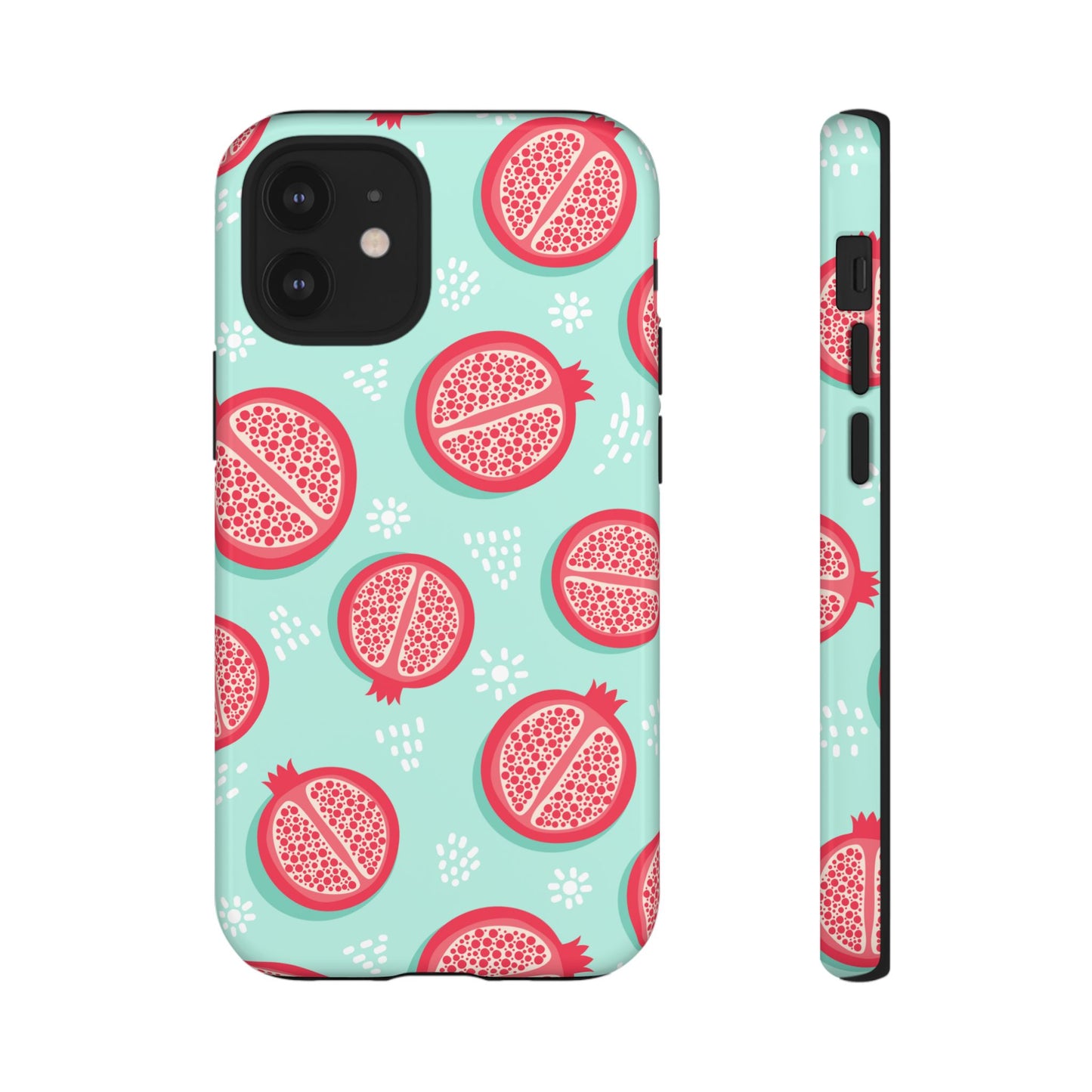 Pomegranate Tough Phone Case | Dual Layer Protective Cover for iPhone & Samsung – Glossy or Matte Finish