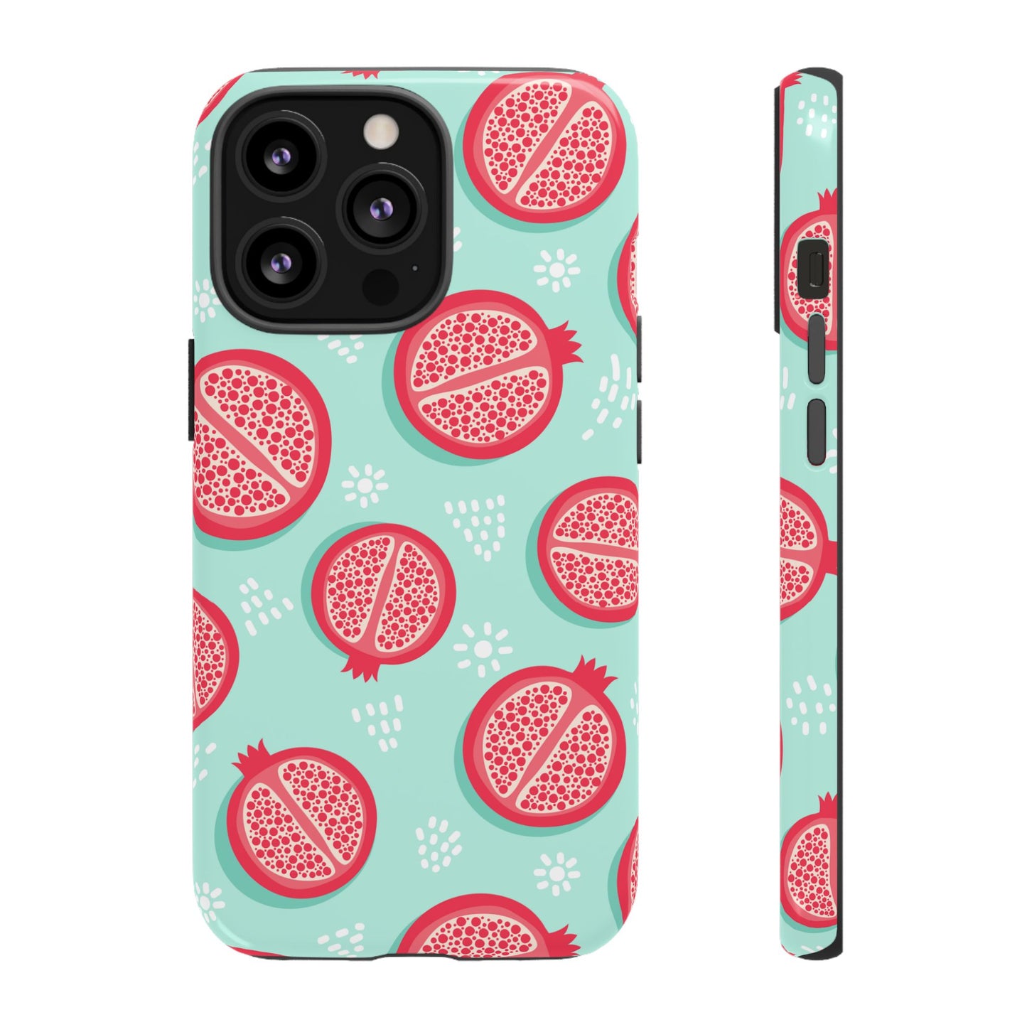 Pomegranate Tough Phone Case | Dual Layer Protective Cover for iPhone & Samsung – Glossy or Matte Finish