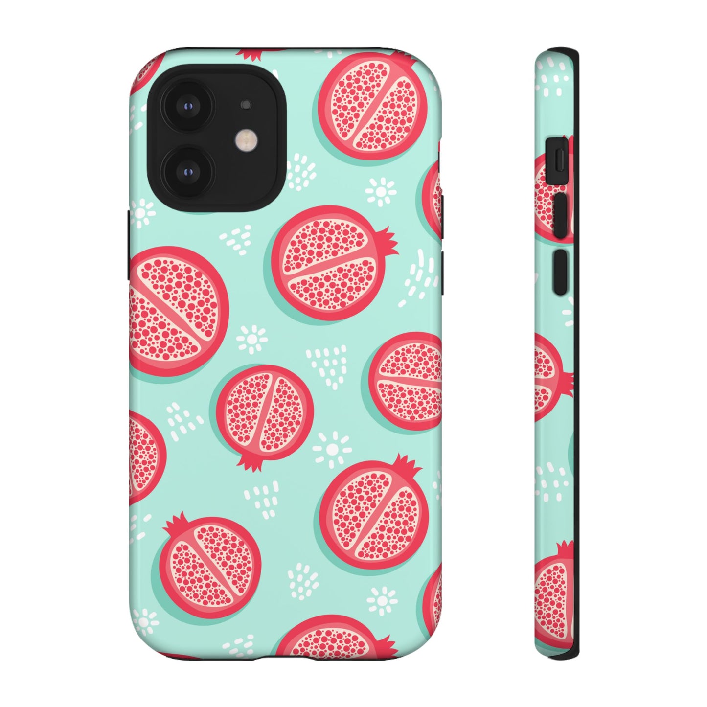 Pomegranate Tough Phone Case | Dual Layer Protective Cover for iPhone & Samsung – Glossy or Matte Finish