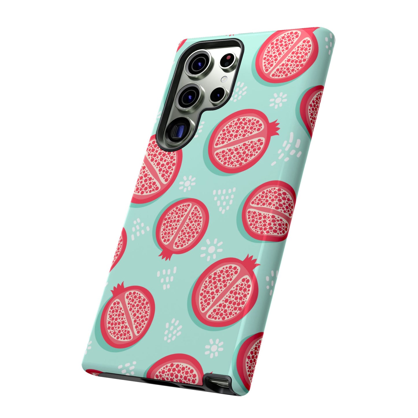 Pomegranate Tough Phone Case | Dual Layer Protective Cover for iPhone & Samsung – Glossy or Matte Finish