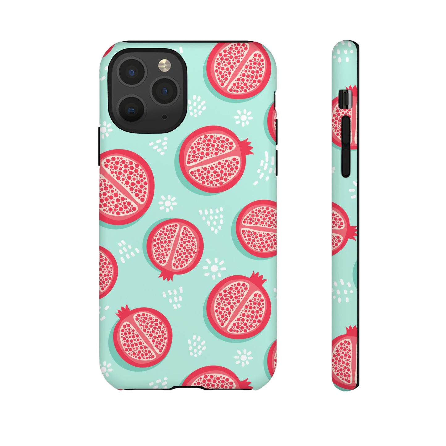 Pomegranate Tough Phone Case | Dual Layer Protective Cover for iPhone & Samsung – Glossy or Matte Finish