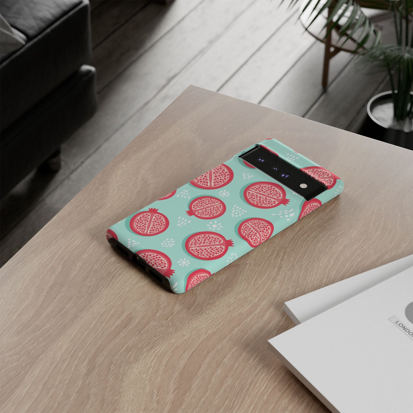 Pomegranate Tough Phone Case | Dual Layer Protective Cover for iPhone & Samsung – Glossy or Matte Finish