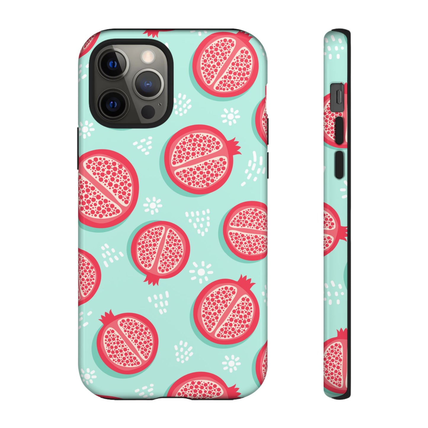 Pomegranate Tough Phone Case | Dual Layer Protective Cover for iPhone & Samsung – Glossy or Matte Finish