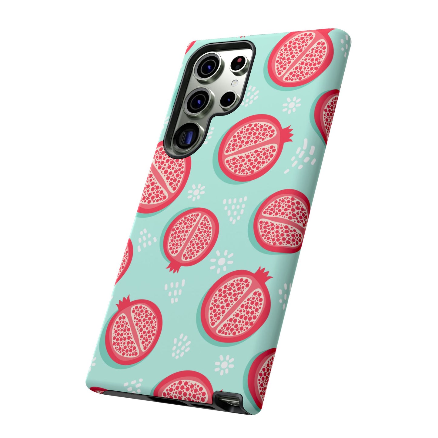 Pomegranate Tough Phone Case | Dual Layer Protective Cover for iPhone & Samsung – Glossy or Matte Finish
