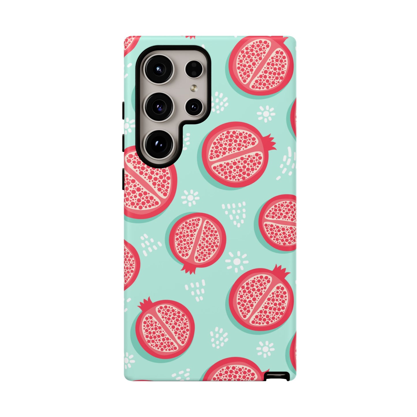 Pomegranate Tough Phone Case | Dual Layer Protective Cover for iPhone & Samsung – Glossy or Matte Finish
