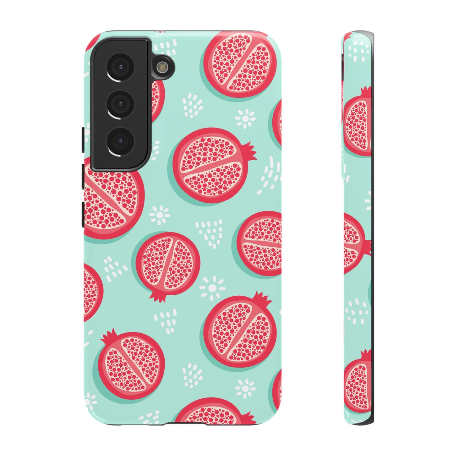 Pomegranate Tough Phone Case | Dual Layer Protective Cover for iPhone & Samsung – Glossy or Matte Finish