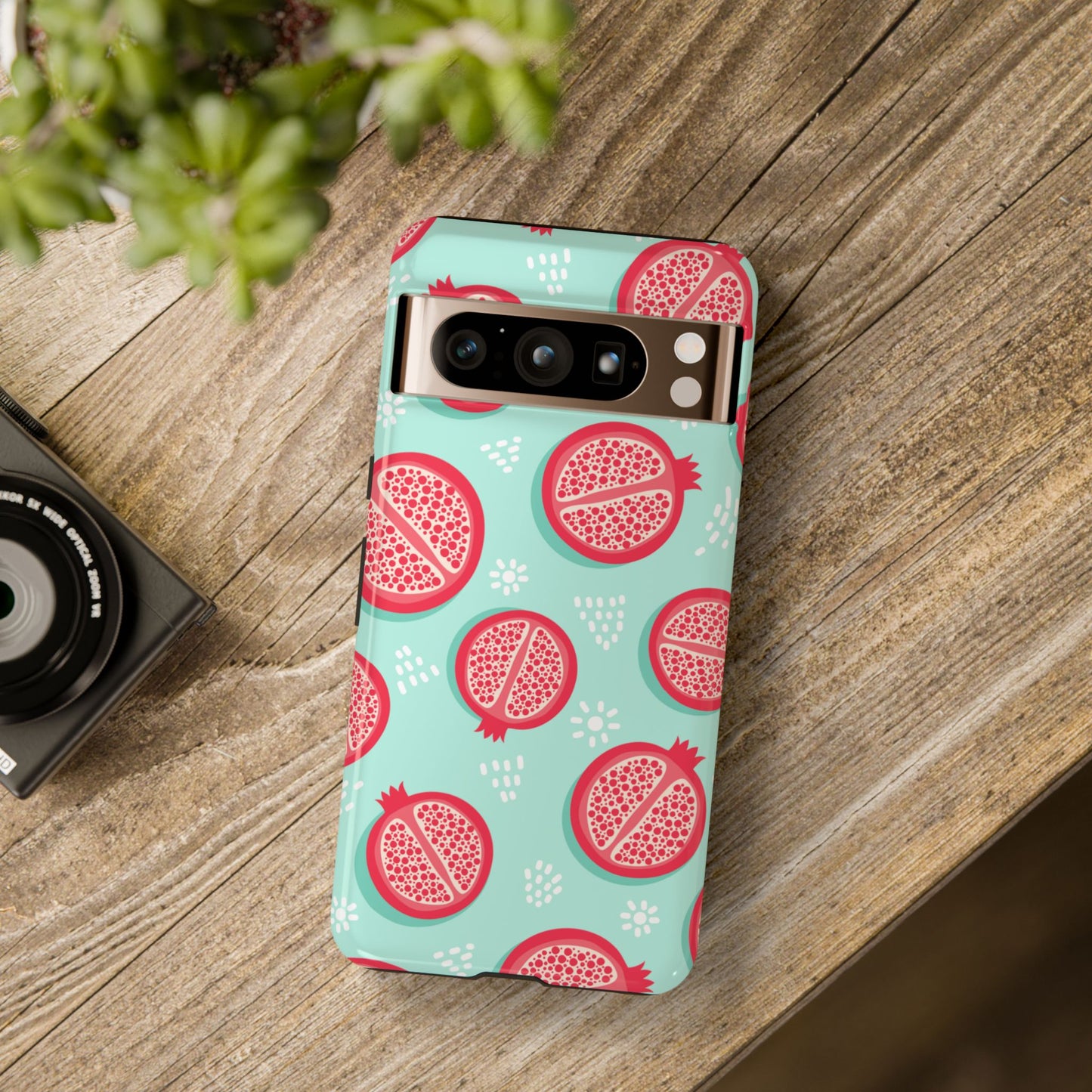 Pomegranate Tough Phone Case | Dual Layer Protective Cover for iPhone & Samsung – Glossy or Matte Finish