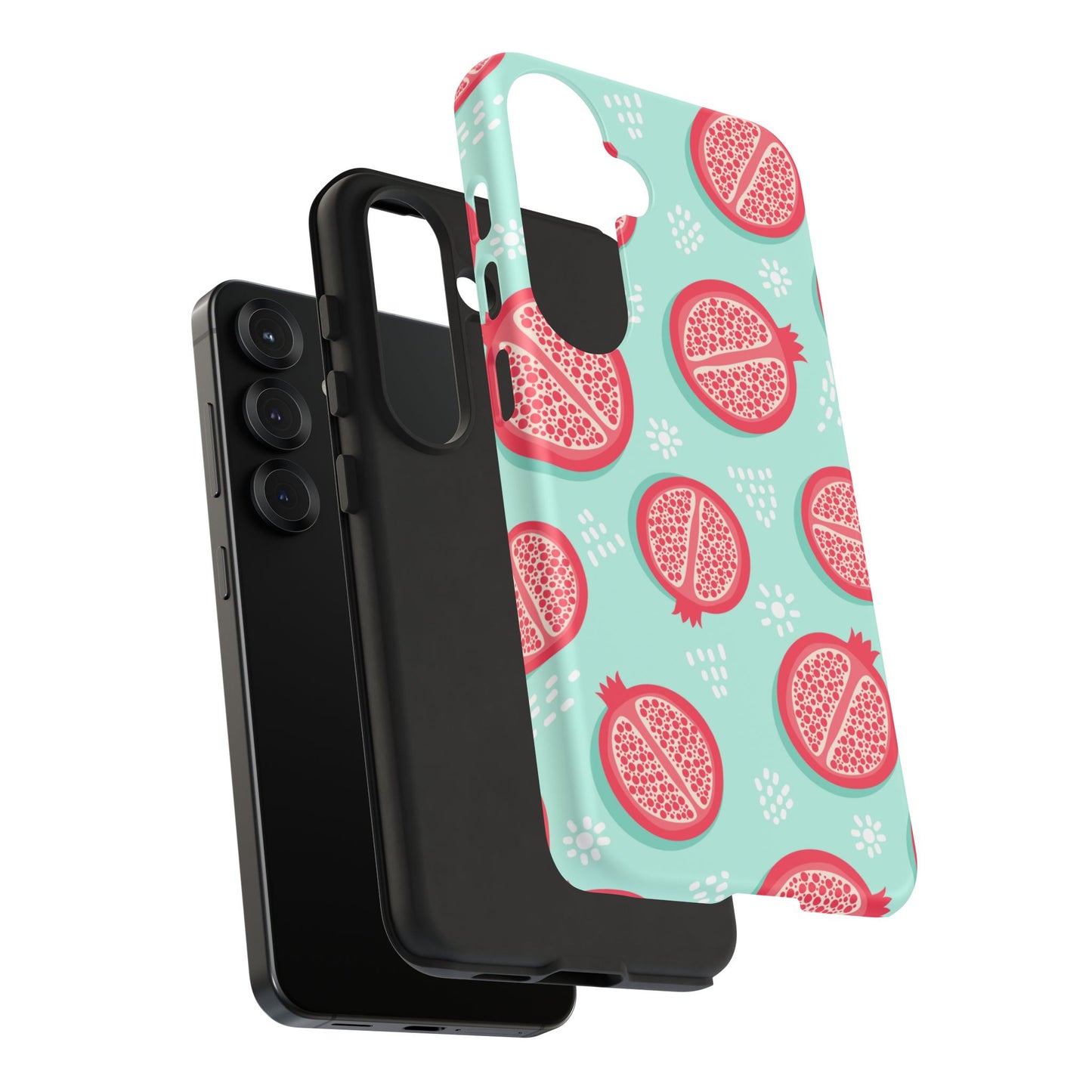 Pomegranate Tough Phone Case | Dual Layer Protective Cover for iPhone & Samsung – Glossy or Matte Finish