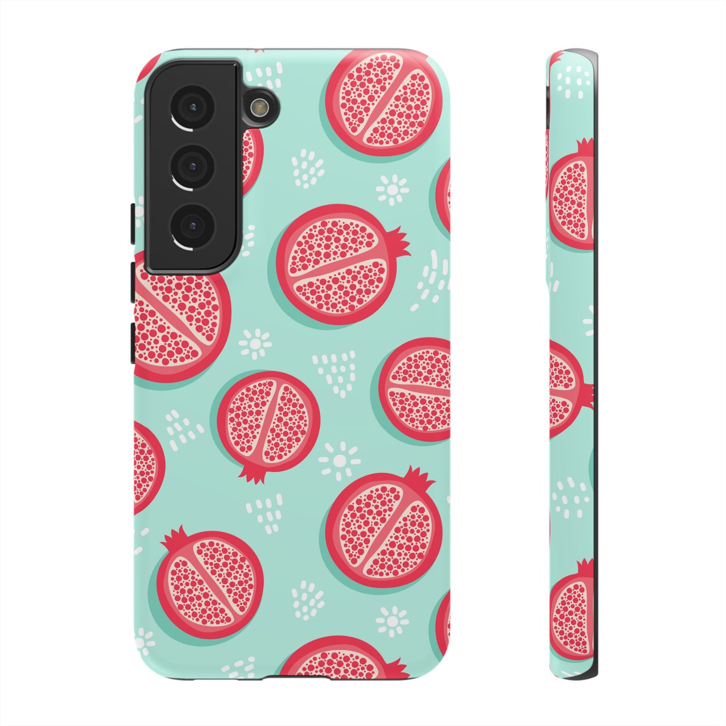Pomegranate Tough Phone Case | Dual Layer Protective Cover for iPhone & Samsung – Glossy or Matte Finish
